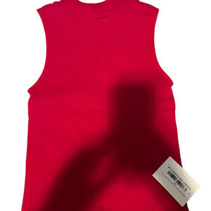 Yelete Bold Hot Pink Ribbed Sleeveless Tank Top